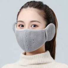 겨울 등산 라이딩 러닝 방한 보온 귀마개 마스크, 1개, 핑크