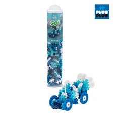 【Plus-Plus 加加積木】MINI小顆粒 200片 GO系列, 1個, 海洋, 透明