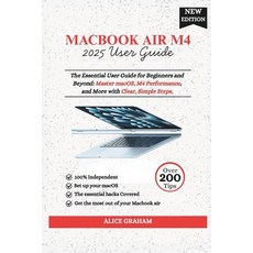 (영문도서)MacBook Air 2025 M4 User Guide: The Essential User Guide for Beginners and Beyon... Paperback, Independently Published, English, 9798290550312