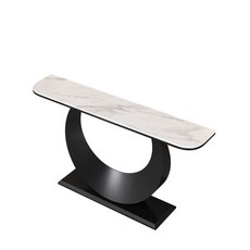 엔틱콘솔 테이블 골드 거실 현관장식장 M2, M. 블랙 프레임 스노우 화이트 80x30x80