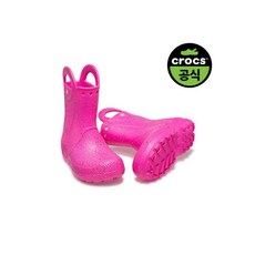 크록스 본사 공식 키즈 HANDLE IT GLITTER RAIN BOOT K PCR 24SKBT210391