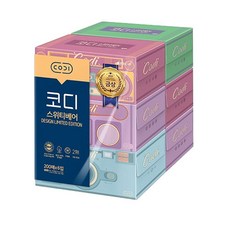 코디 스위티베어 천연펄프 각티슈 2겹, 200매, 6개
