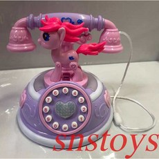 sns 古早味 懷舊童玩 玩具 電話 玩具電話 音樂聲光電話 13x13cm, 1個