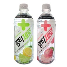 링티제로 복숭아 500ml 6입 + 링티 제로 레몬라임 500ml 6입, 12개
