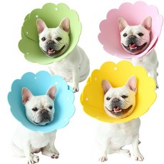 向日葵EVA寵物防舔圈, 粉色+綠色+黃色+藍色