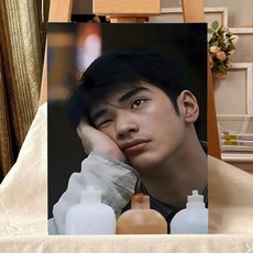 배우 포스터 접착식 벽 예술 사무실용 방수 얼룩 방지, 5. Black3