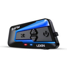 LEXIN B4FM 오토바이 블루투스 헤드셋 10인승 헬멧 블루투스 인터콤 음악 공유가 가능한 범용 IP67 통신 시스템 노이즈 캔슬링 FM 라디오 스노우모바일용 2팩, B4 SIngle Pack