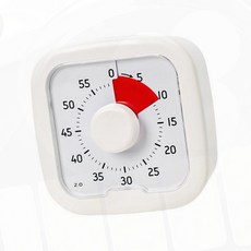 시계 학습 집중 공부 독서실 학원 업소 타임 회의 조절, 1개, GGO 화이트