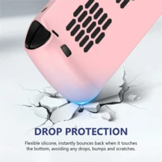 APPLIA-Legion Go S Shield 용 실리콘 보호 케이스 Legion 게임 콘솔 충격 흡수 슬리브 쉘 커버, 02 Pink