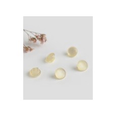 퀼트스타 파스텔 반콩단추 10mm_옐로우, 1개, 옐로우