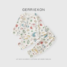 寶寶睡衣夏薄款男童空調服套裝純棉超萌夏款男孩分體衣服夏裝長袖