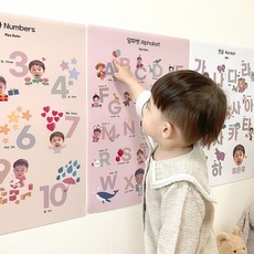 달금손 포토 학습 방수 포스터 아기 유아 아이 얼굴 벽그림 벽보, 추가없음(기본)