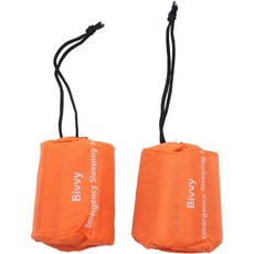 야외 캠핑 하이킹을 위한 2팩 비상 침낭 보온 방수 담요, 야외 캠핑 하이킹을 위한 2팩 비상 침낭 보온 방수 담