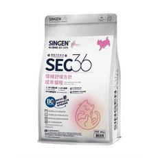 SINGEN 信元發育寶 SEC36 情緒舒緩方針 貓飼料，全齡貓適用，維護尿路系統，安撫情緒，平衡腸道，無麩質配方，3磅, 1個, 1.36kg, 泌尿+腸道健康