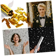 파티축포 컨페티 골드 축하 행사용 생일 결혼식 졸업식 개업식, 1개, 실버