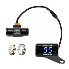 오토바이 수온 게이지 어댑터 센서 디지털 화씨 계량기 미니, 1개, 16. Blue-16mm-right