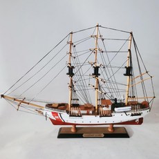 대형 항해 범선 모형 LED 조명 선박 요트 15x50cm 다이캐스트 목재, 17 DIY(63x12x48cm) 완제품, 1개