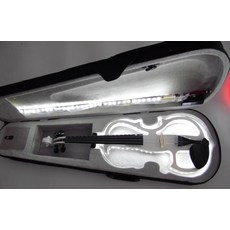 전자 바이올린 공연용 무대 악기 연습 레슨 크리스탈, 단색 조명 B 흰색, 1개