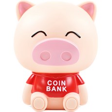 해피 돼지 저금통, 레드, 1개