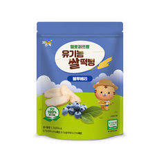 [제품 리뉴얼!!!] 짱죽 헬로퍼프짱 유기농 쌀떡뻥, 1개, 25g, 블루베리