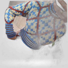 LETEO-수입 레트로 다이아 빈티지 니트 일본 겨울 여성 원피스