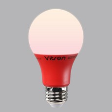 비츠온 LED 컬러 칼라 벌브 전구 램프 8W, 1개, 빨강