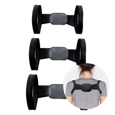 굽은어깨 라운드숄더 어깨 등보정밴드, 블랙, L, 1개