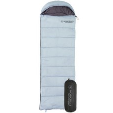 몽크로스 라보 사계절 캠핑 침낭 머미형, 블루, 1개