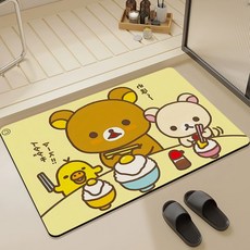 옐상 리락쿠마 발매트 규죠토 책상매트 9종, 1개, 계란후라이노랑