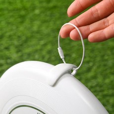 아트박스/피에이치 PH 프리스비 원반 휴대용 이동 고리 버클 98502, 화이트, 1개