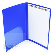 컬러풀 PP 금속 스프링화일 군 상철 HC627E 대용량, 청색