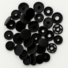 2 KAM 플라스틱 스냅 버튼 100세트 - 사이즈 20 T5 광택 라운드 레진 패스너 펀치 포퍼 천 기저귀용 턱받이 | 수건 기저귀 의류 DIY 공예| 블랙, Black-T5-100pcs