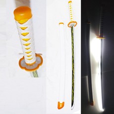 픽데이즈 화이트 칼집 가짜칼 코스튬 일륜도 검객 목검 나무칼 닌자칼 장난감칼 귀칼 유아동장난감칼, B LED