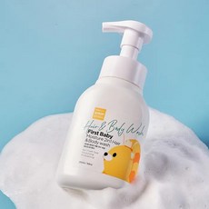 MOTHER-K FIRST 2合1洗髮沐浴慕斯 290ml - 溫和呵護寶寶肌膚, 1個