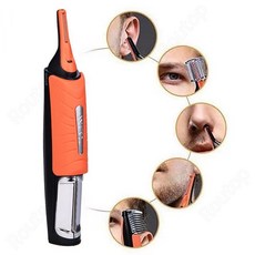 Routop 전기 제모기 코털정리기 눈썹정리기 안전칼날 면도기 방수 전동 잔털 귀털 건전지식, 6180