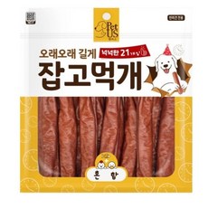 펫어스 강아지 잡고먹개 간식 21p, 420g, 1개, 혼합맛(닭고기/오리고기/연어)