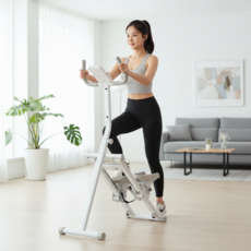 시모네 천국의 계단 가정용 계단오르기 스텝퍼, 화이트