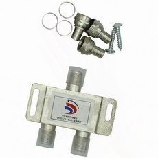 TV분배기 유선 안테나 2대 연결 디지털 케이블 신호 분기, 유선분배기 고급