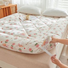 가남 사계절 토퍼 매트리스 폭신폭신 바닥 수면 매트, 120x200cm