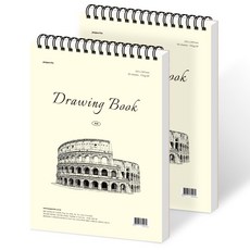 페이퍼릿 PP 드로잉북 170g, A4, 2개