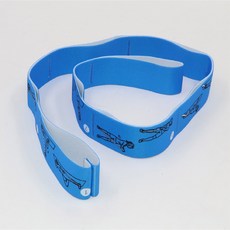 多段拉伸瑜珈拉力帶 - 瑜珈伸展輔助 分段式設計 健身拉力繩 雙層防滑, 1個, 【體位款】藍色