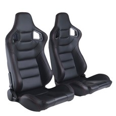 汽車改裝安全座椅 通用單調雙滑可調節賽車遊戲模擬器 賽車椅 汽車座椅 模擬器座椅 改裝賽車座椅 汽車賽車椅, 1個, 基礎款