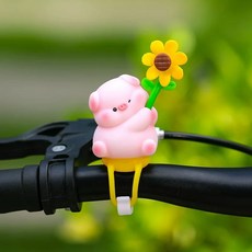 자전거 장식 시바견 킥보드 프로펠러 인형 라이딩 스쿠터 강아지, 1, R. 풍차 돼지