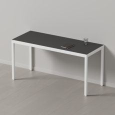 다가구 프래그마 1500 x 600 1인용 컴퓨터책상, 블랙아이+아이보리