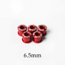 자전거 체인링 BUCKLOS-4 개 5 체인 링 볼트 6.5mm 8.5mm 자전거 휠 나사 알루미늄 합금 플레이트 싱글/더블 크랭크 세트 체인링, 08 5PC 5.5mm-Red