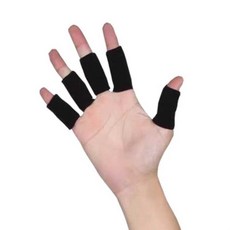 골키퍼 보호대 손가락 관절 속장갑 프로텍터 충돌방지, 1개, FREE SIZE 블랙 10개