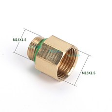 農用噴霧器 轉接頭 M18轉M14 銅接頭, 1個, B款內M18轉外M14（銅）