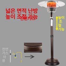 삿간난로 가스난로 야외 캠핑용 대형난로 삿간 실외용 난방기, L형 개폐골든옐로우 천연가스 E, 기본 색상