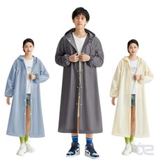 나투사마켓 우비 우의 레인코트 비옷, 블랙, 1개