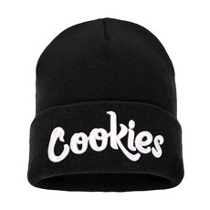 Zgboaht 신축성 있는 니트 비니 모자 남성용 여성용 겨울용 따뜻한 시계 캡 글자 자수 커프 모자 쿡 그레이/화이트 단일 사이즈, 블랙/화이트